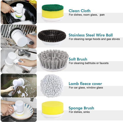 Electric Spin Scrubber for Bathroom and Kitchen Cleaning